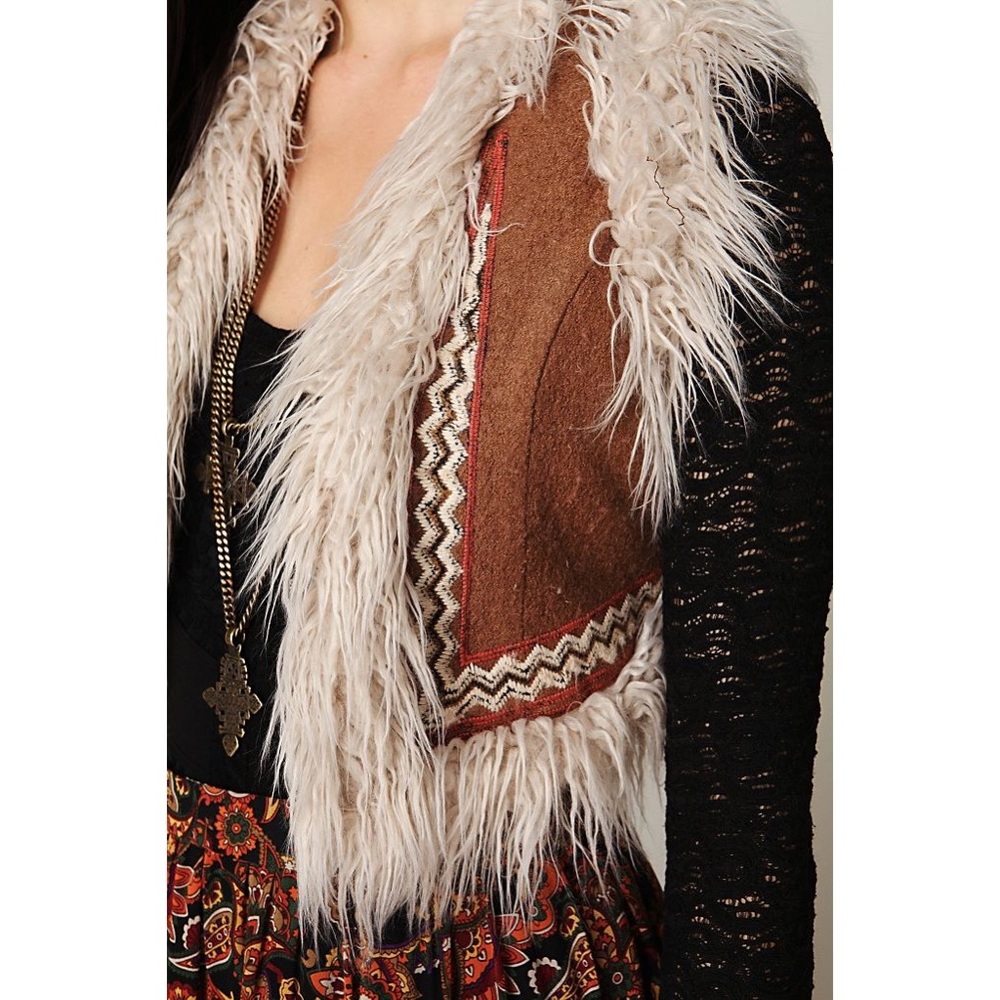 Free People Reversible Fur Vest